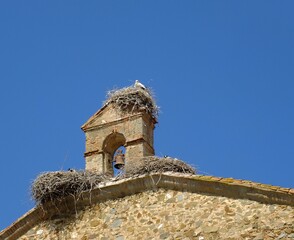 Historic church in Orellana la Vieja, Extremadura - Spain 