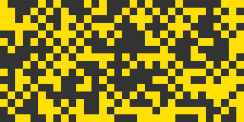 Background with pixels, abstract digital banner