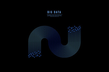 빅데이타 추상적인 배경