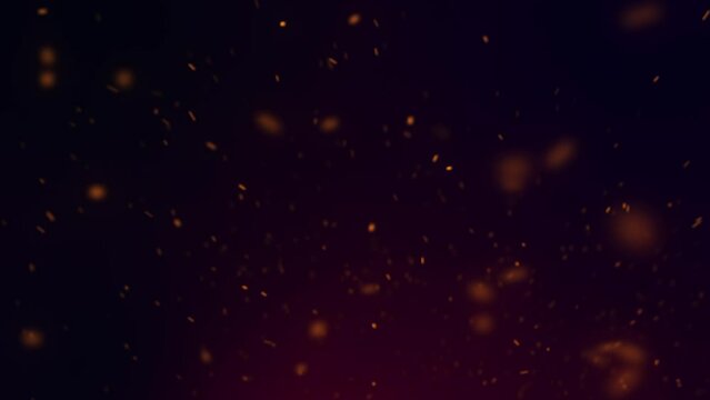 Cinematic Title Background With Sparks Particles. Seamless Loop