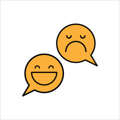Customer support logo, dialog icon