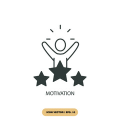 motivation icons  symbol vector elements for infographic web