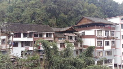 Fototapeta na wymiar houses in the village