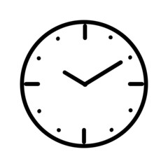 Black line icon for Time