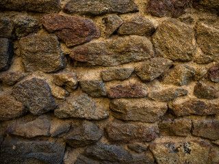 imagen textura pared de piedras de distintos tamaños