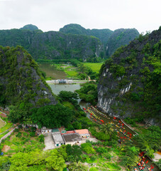 Fototapeta na wymiar Trang An ( Ninh Binh-Vietnam)- the world heritage site