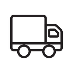 Truck , Transport Logistics outline icon.