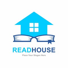 House book logo vector template. Suitable for education, property and business