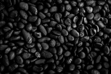 black coffee, roasted coffee beans, can be used as a background