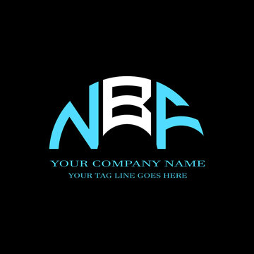 NBF letter logo creative design with vector graphic