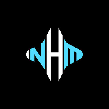 NHM letter logo creative design with vector graphic