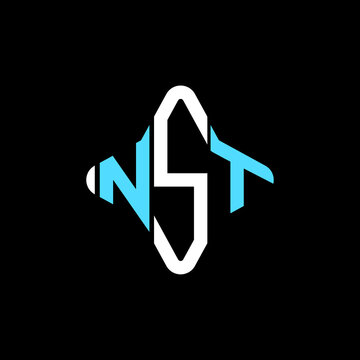 NST letter logo creative design with vector graphic