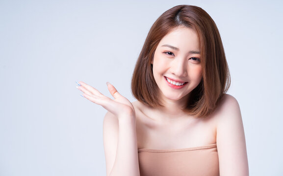 Beauty image of young Asian girl with perfect skin