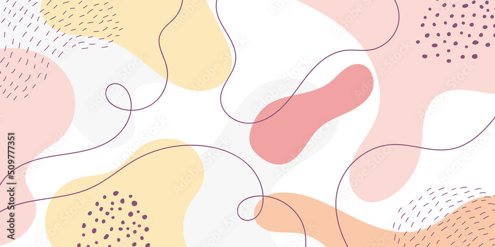 Wall mural abstract creative backgrounds in minimal trendy style with copy space for text.