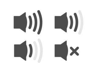Set of volume icons