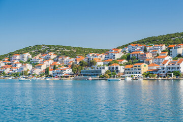 Coastal town Tisno on Murter island in Dalmatia, Croatia