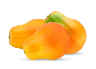 Papaya isolated on white