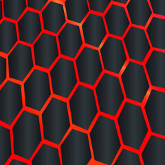 geometric background with hexagons