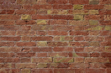Natursteinmauer  Rot, Rostfarben - Textur - Banner 