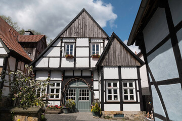 typical half-timbered house in Germany