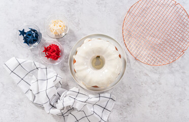 July 4th bundt cake