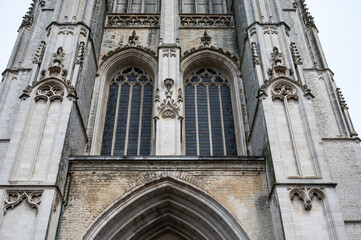 Mechelen, Antwerp Province, Belgium -Detail of the Saint Rumbold's Cathedral