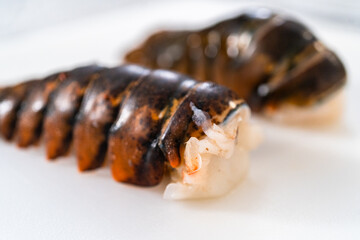 Garlic lobster tails