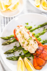 Garlic lobster tails