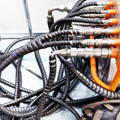 Hoses of hydraulic machine