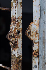 rusty metal door