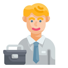 businessman flat icon