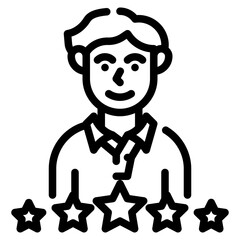 rating line icon
