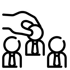 recruitment line icon