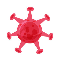 Virus Bacteria. Germ Icon. Vector illustration