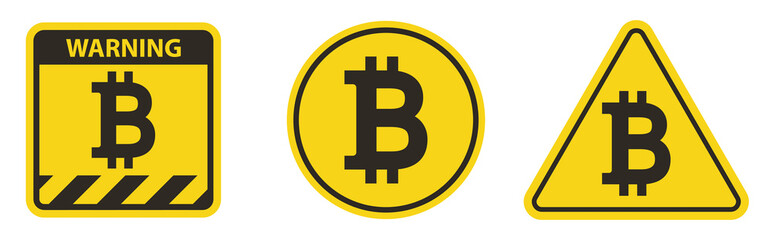 Bitcoin Icon Symbol Sign Isolate on White Background,Vector Illustration EPS.10