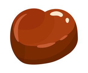 Chocolate Candy. Sweet Food Dessert icon. Vector illustration