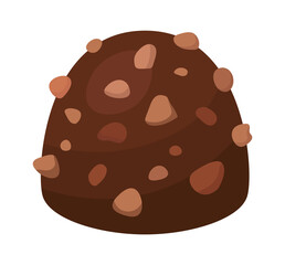 Chocolate Candy. Sweet Food Dessert icon. Vector illustration