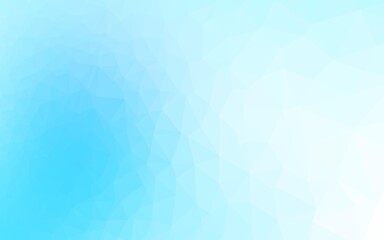 Light BLUE vector abstract mosaic backdrop.