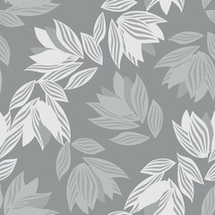 Floral Brush strokes Seamless Pattern Design