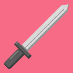 Vector illustration of sword or blade. Suitable for social media post, content design, poster, banner, or video editing needs