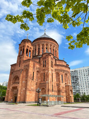 Obraz premium Temple Complex Cathedral of the Armenian Apostolic Church in Moscow