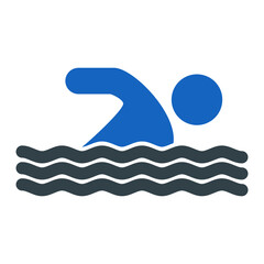 Swimmer Icon Design