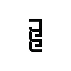 jee letter original monogram logo design