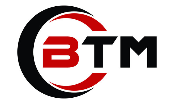 BTM swoosh three letter logo design vector template | monogram logo | abstract logo | wordmark logo | letter mark logo | business logo | brand logo | flat logo | minimalist logo | text | word | symbol