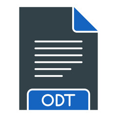 ODT File Format Icon Design