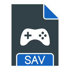 SAV File Format Icon Design