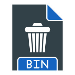 BIN File Format Icon Design