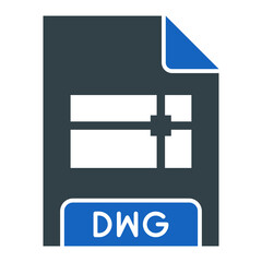 DWG File Format Icon Design