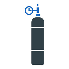 Oxygen Cylinder Icon Design
