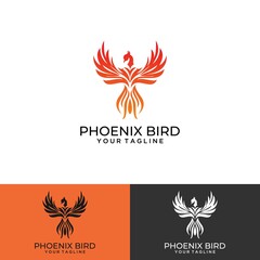 Mobilesimple and elegant bird logo